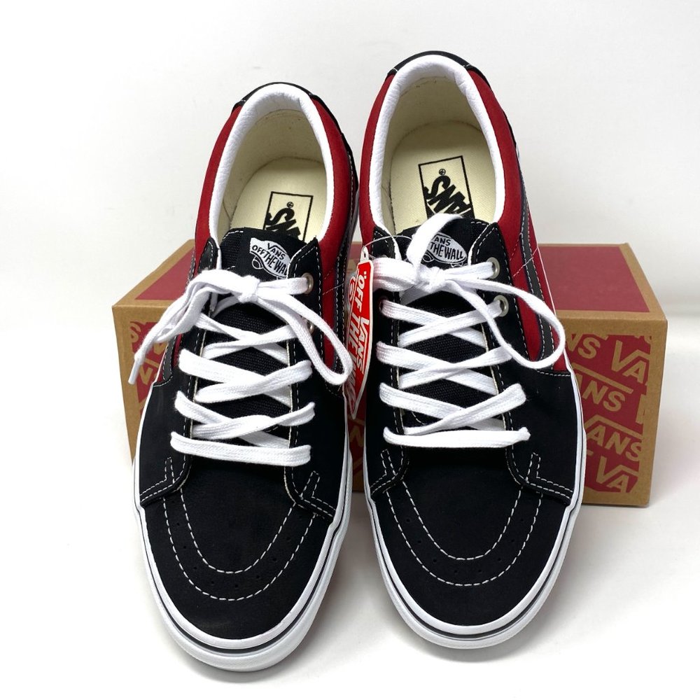 Vans Sk8 Low Leather Black Chili Pepper Sneakers Low Top SB Men's VN0A4UUK2S1 - Picture 3 of 11
